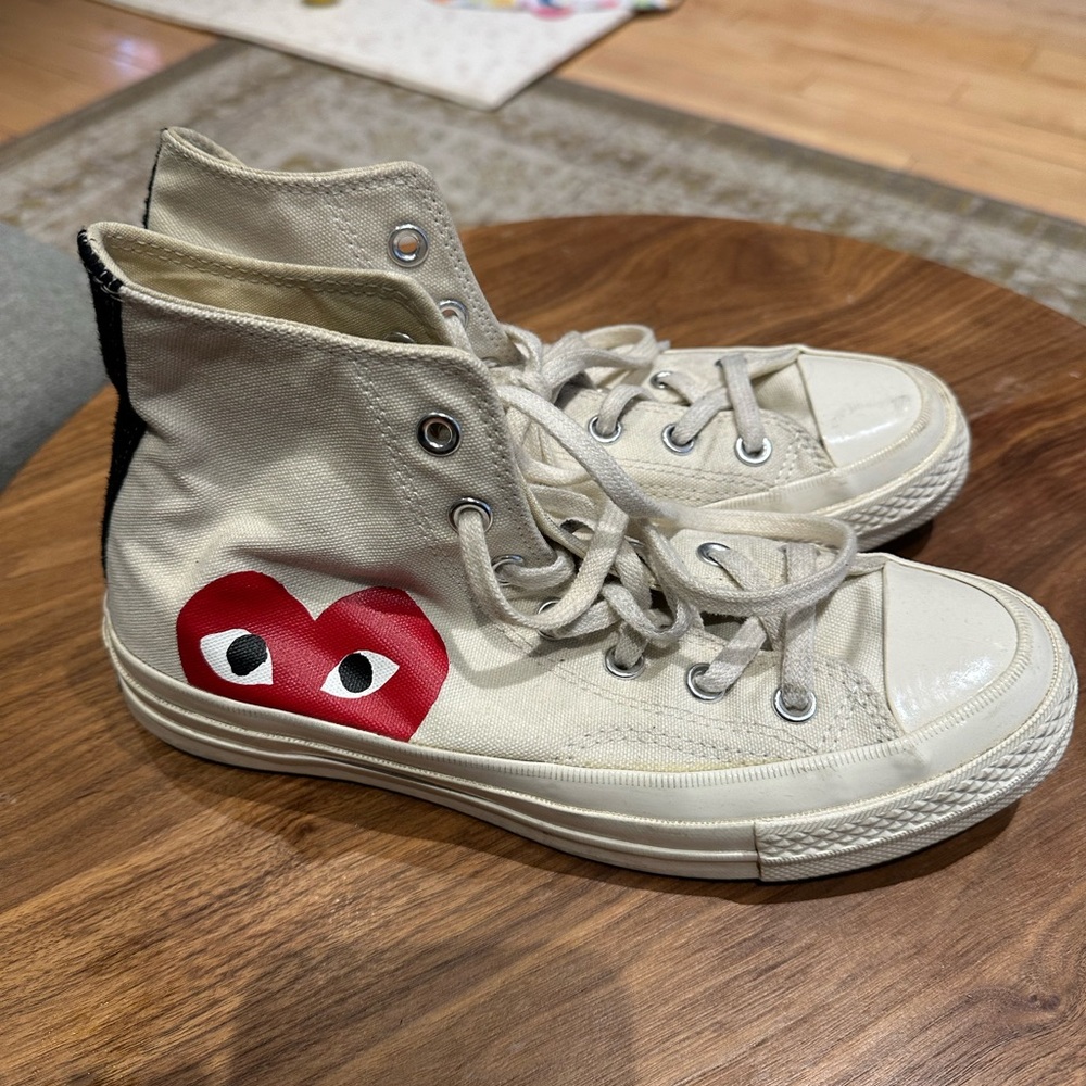 Converse Comme des Garcons high tops.Used but lots of wear left.Mens 6 /Womens 8